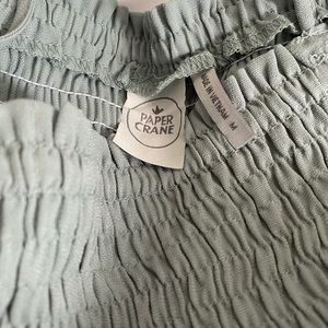 Dusty teal flowy tank top